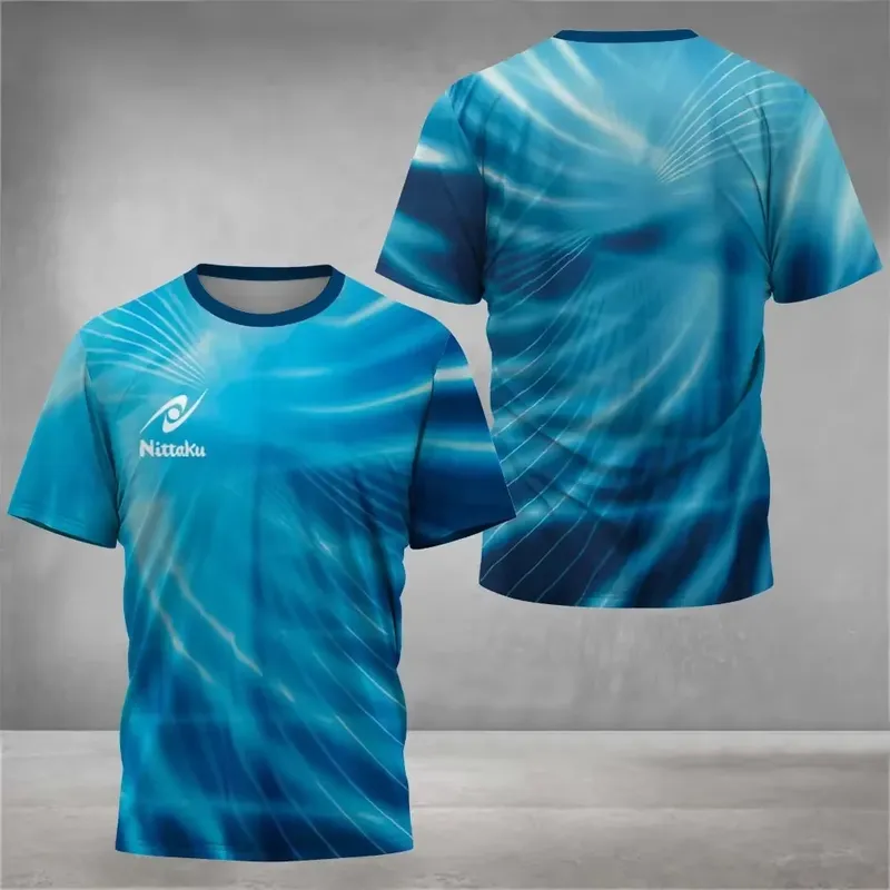 Table Tennis Training China - 3D Digital Print Men's Nittaku Table