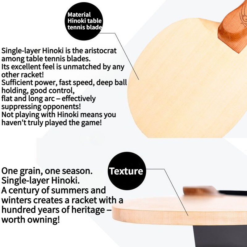 Shenlongmu 1-Ply Hinoki Table  - Table Tennis Xu Xin recension och pris
