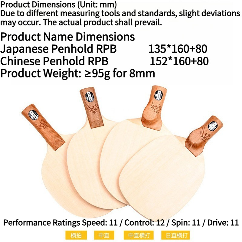 Shenlongmu 1-Ply Hinoki Table  - Table Tennis Xu Xin recension och pris